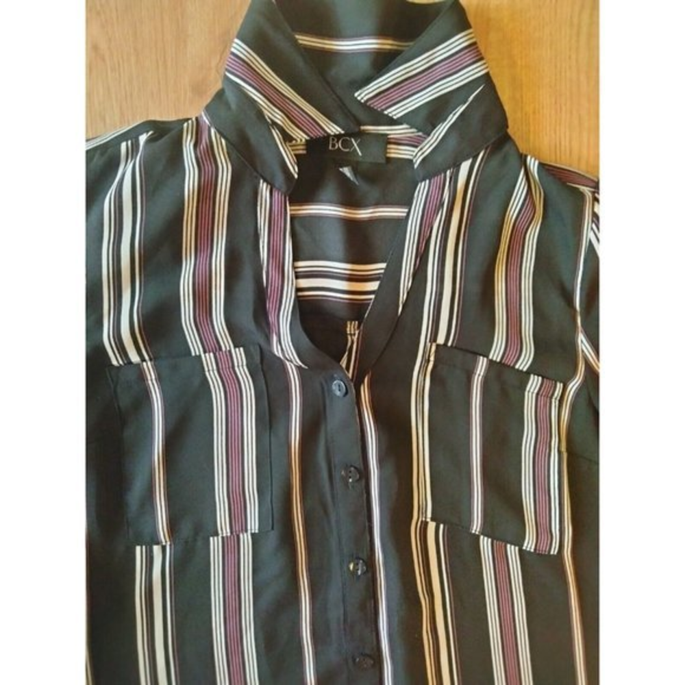 BCX Women's Striped Top‎ Size XS
